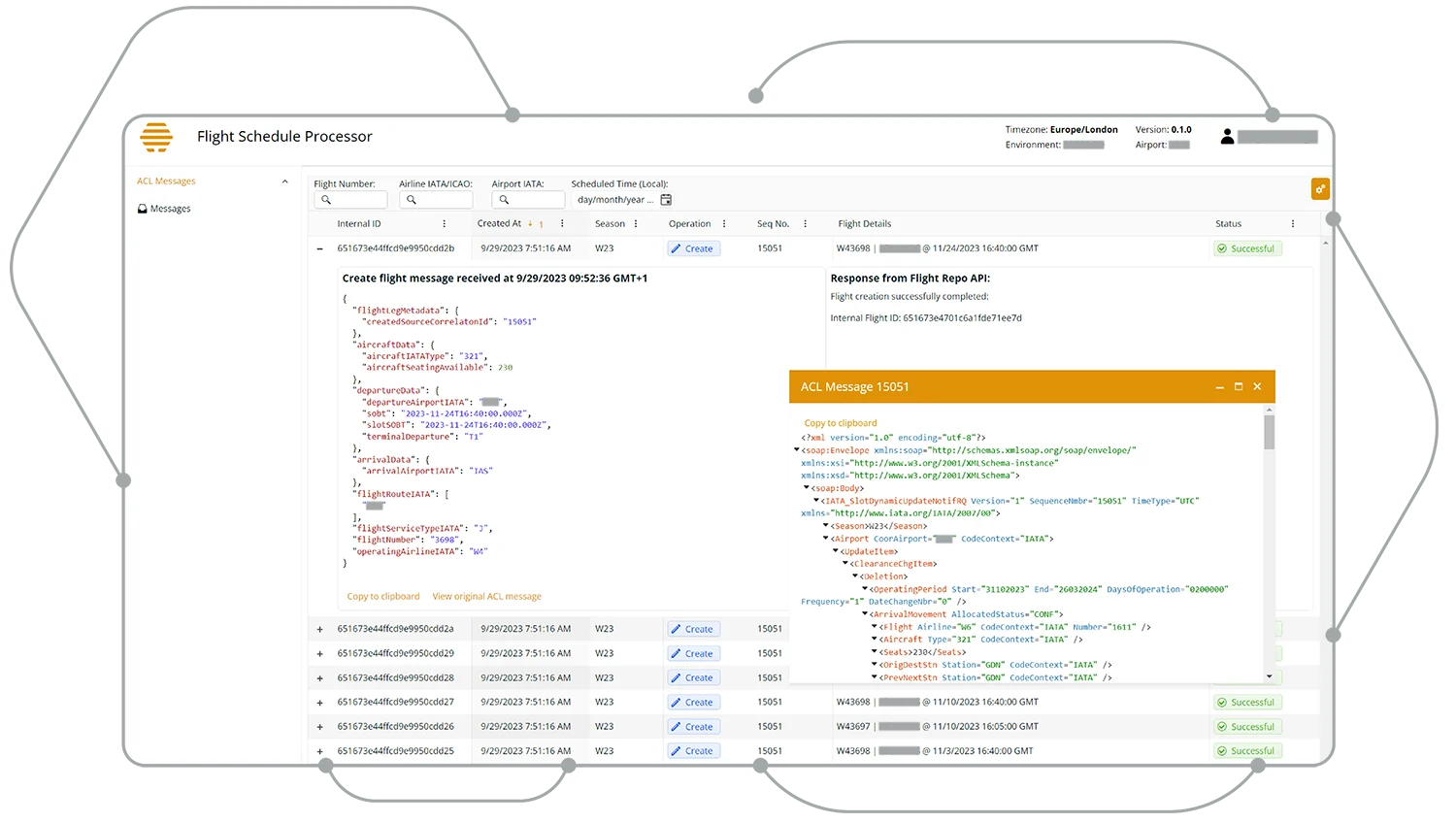 flight schedule processor